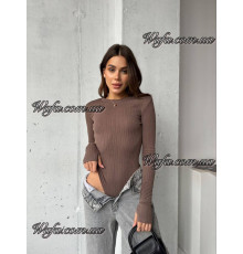 Боди арт 925 (Xs,S,M,L) (Рубчик мустанг)
