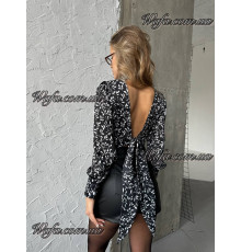 Блузка арт 835 (Xs,S,M,L) (софт Джулия) укороченная