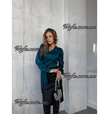 Блуза на запах арт 921 (Xs,S,M,L) (Шёлк армани дабл)